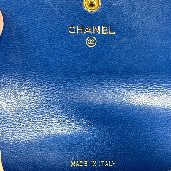 CHANEL 19 CC Blue Lambskin Flap Long Wallet  Sticker Series #29 2019, CHANEL box - Picture 9 of 17